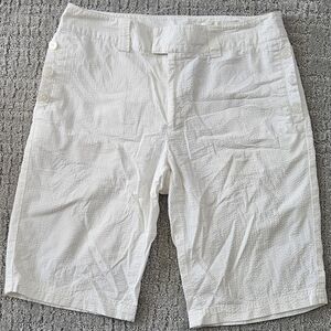 Greg Norman Collection Cream Flat Front Shorts
